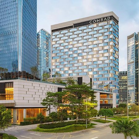 Conrad Shenzhen, The First Art Museum Hotel In Greater Bay Area With The Stunning Bay And Sunset View In The Hotel Terrace Zewnętrze zdjęcie