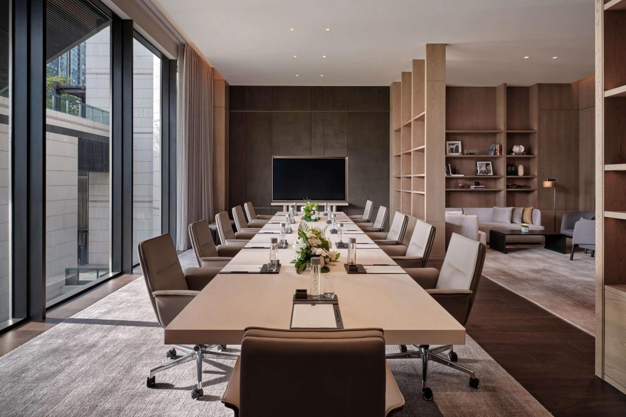 Conrad Shenzhen, The First Art Museum Hotel In Greater Bay Area With The Stunning Bay And Sunset View In The Hotel Terrace Zewnętrze zdjęcie