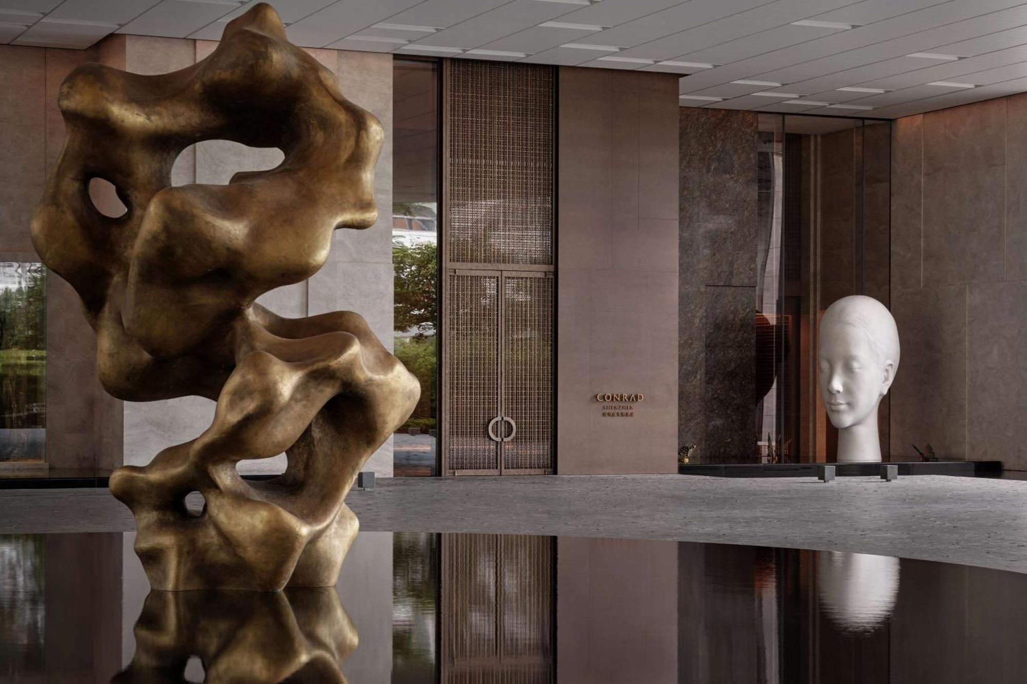 Conrad Shenzhen, The First Art Museum Hotel In Greater Bay Area With The Stunning Bay And Sunset View In The Hotel Terrace Zewnętrze zdjęcie