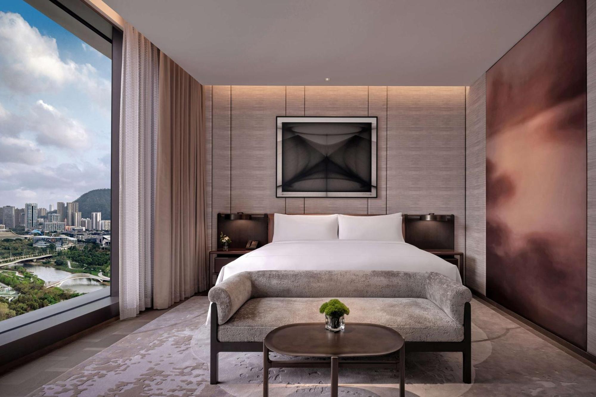 Conrad Shenzhen, The First Art Museum Hotel In Greater Bay Area With The Stunning Bay And Sunset View In The Hotel Terrace Zewnętrze zdjęcie
