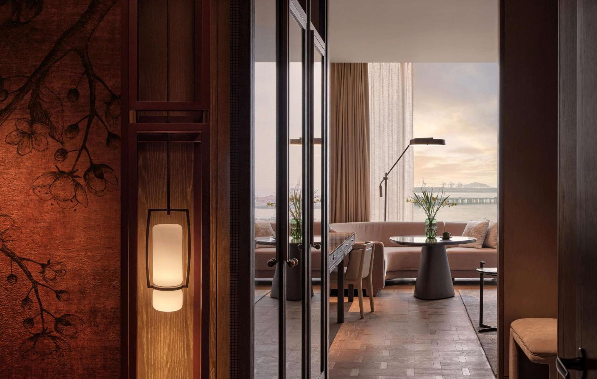 Conrad Shenzhen, The First Art Museum Hotel In Greater Bay Area With The Stunning Bay And Sunset View In The Hotel Terrace Zewnętrze zdjęcie
