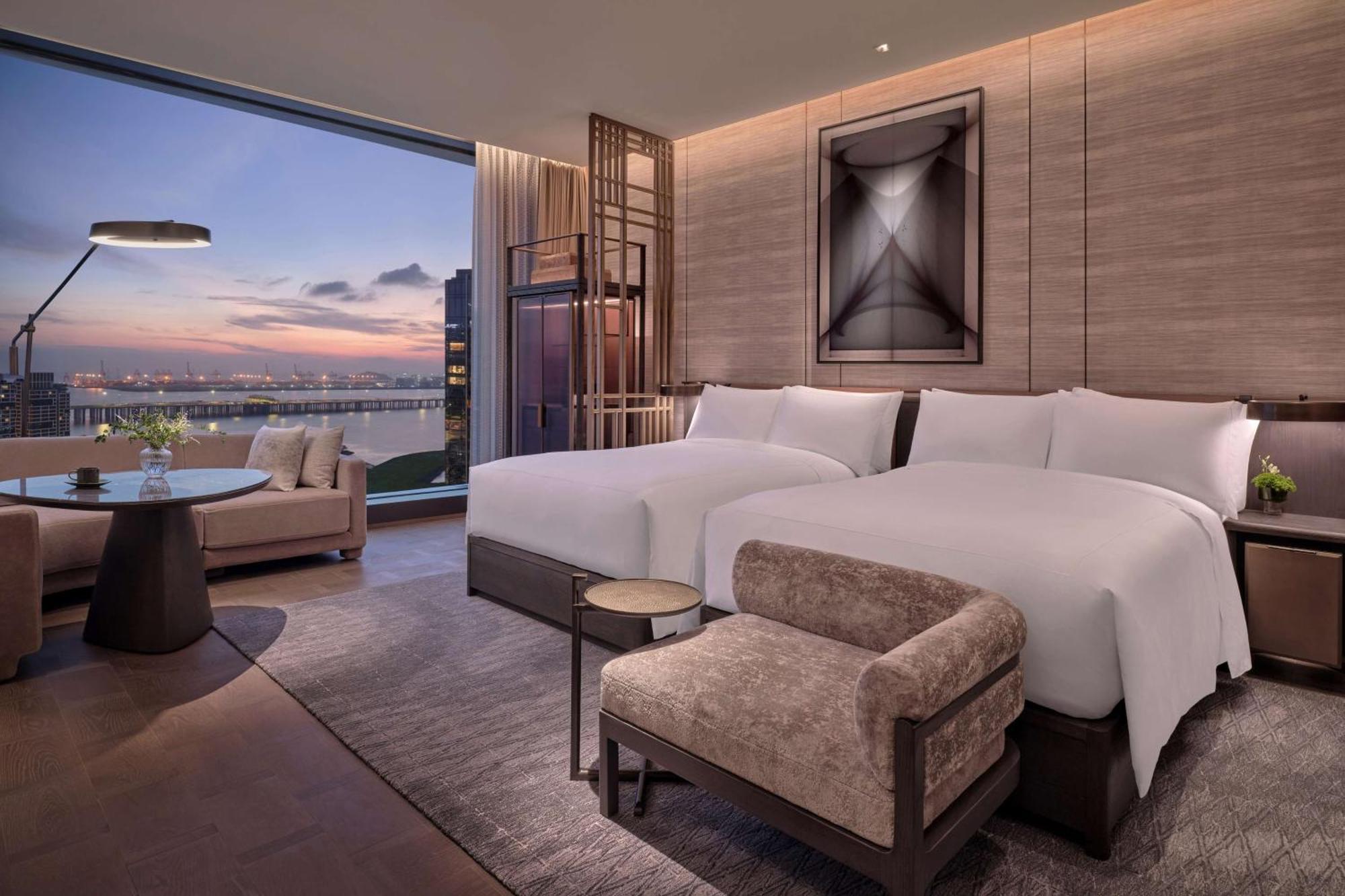 Conrad Shenzhen, The First Art Museum Hotel In Greater Bay Area With The Stunning Bay And Sunset View In The Hotel Terrace Zewnętrze zdjęcie