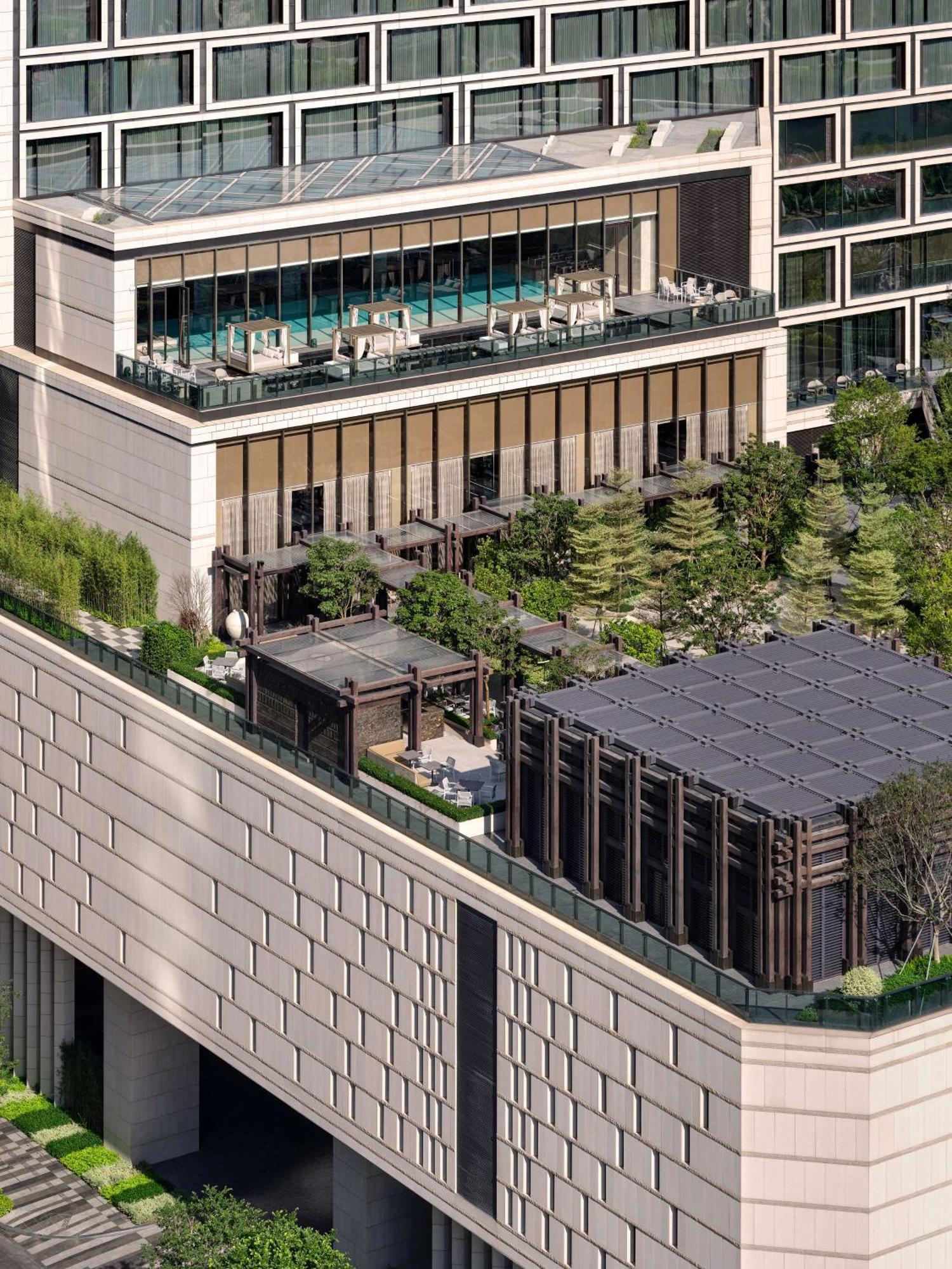 Conrad Shenzhen, The First Art Museum Hotel In Greater Bay Area With The Stunning Bay And Sunset View In The Hotel Terrace Zewnętrze zdjęcie