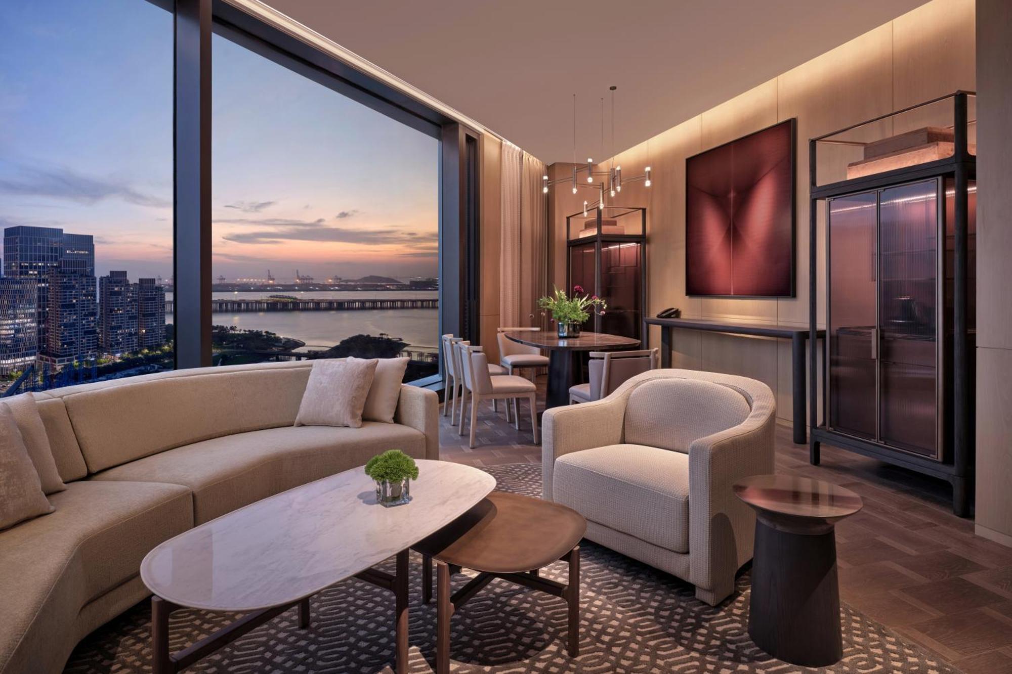 Conrad Shenzhen, The First Art Museum Hotel In Greater Bay Area With The Stunning Bay And Sunset View In The Hotel Terrace Zewnętrze zdjęcie